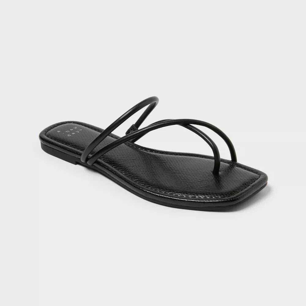 Women’s Ainsley Slide Sandals - A New Day - Black